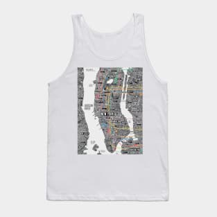 New York city subway map Tank Top